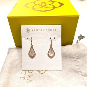 Kendra Scott Rose Gold and Ivory Lexi earrings